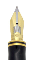 1993 PARKER DUOFOLD INTERNATIONAL GREEN MARBLE FOUNTAIN PEN 18K NIB NEW IN BOX OFFERED BY ANTIQUE DIGGER