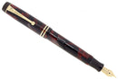 CIRCA 1932 PARKER JUNIOR STREAMLINE DUOFOLD BURGUNDY BLACK FOUNTAIN PEN RESTORED OFFERED BY ANTIQUE DIGGER