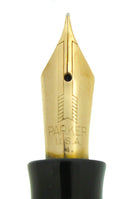 1936 PARKER GOLDEN WEB DOUBLE JEWEL VACUMATIC FOUNTAIN PEN RESTORED OFFERED BY ANTIQUE DIGGER