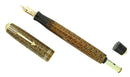1936 PARKER GOLDEN WEB DOUBLE JEWEL VACUMATIC FOUNTAIN PEN RESTORED OFFERED BY ANTIQUE DIGGER
