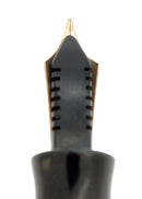 1935 PARKER MOTTLED GREEN DOUBLE JEWEL VACUMATIC FOUNTAIN PEN RESTORED OFFERED BY ANTIQUE DIGGER