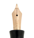 1935 PARKER MOTTLED GREEN DOUBLE JEWEL VACUMATIC FOUNTAIN PEN RESTORED OFFERED BY ANTIQUE DIGGER