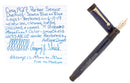 CIRCA 1927 PARKER SR DUOFOLD BLUE ON BLUE LAPIS FOUNTAIN PEN F-M NIB RESTORED OFFERED BY ANTIQUE DIGGER
