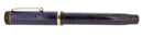 CIRCA 1927 PARKER SR DUOFOLD BLUE ON BLUE LAPIS FOUNTAIN PEN F-M NIB RESTORED OFFERED BY ANTIQUE DIGGER