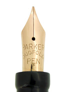 CIRCA 1927 PARKER SR DUOFOLD BLUE ON BLUE LAPIS FOUNTAIN PEN F-M NIB RESTORED OFFERED BY ANTIQUE DIGGER