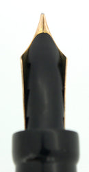 CIRCA 1927 PARKER SR DUOFOLD BLUE ON BLUE LAPIS FOUNTAIN PEN F-M NIB RESTORED OFFERED BY ANTIQUE DIGGER