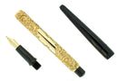 CIRCA 1905 WIRT TAPER CAP SNAIL GOLD FILLED OVERLAY FOUNTAIN PEN RESTORED OFFERED BY ANTIQUE DIGGER