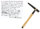 CIRCA 1905 WIRT TAPER CAP SNAIL GOLD FILLED OVERLAY FOUNTAIN PEN RESTORED OFFERED BY ANTIQUE DIGGER
