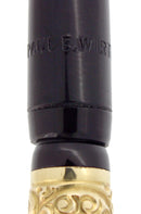 CIRCA 1905 WIRT TAPER CAP SNAIL GOLD FILLED OVERLAY FOUNTAIN PEN RESTORED OFFERED BY ANTIQUE DIGGER