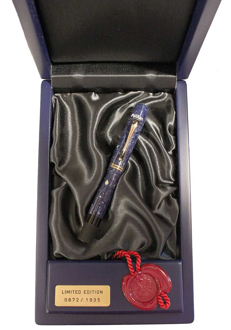 PELIKAN BLUE LAPIS 1935 ORIGINALS OF THEIR TIME FOUNTAIN PEN 18K NIB NEW OLD STOCK LIMITED EDITION OFFERED BY ANTIQUE DIGGER