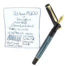 PELIKAN M200 BLUE MARBLED FOUNTAIN PEN SERVICED & READY TO WRITE OFFERED BY ANTIQUE DIGGER