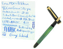 CIRCA 1950s PELIKAN 400NN FOUNTAIN PEN GREEN STRIATED CELLULOID B-BBB NIB RESTORED OFFERED BY ANTIQUE DIGGER