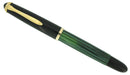 CIRCA 1950s PELIKAN 400NN FOUNTAIN PEN GREEN STRIATED CELLULOID B-BBB NIB RESTORED OFFERED BY ANTIQUE DIGGER