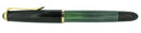 CIRCA 1950s PELIKAN 400NN FOUNTAIN PEN GREEN STRIATED CELLULOID B-BBB NIB RESTORED OFFERED BY ANTIQUE DIGGER