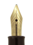 CIRCA 1950s PELIKAN 400NN FOUNTAIN PEN GREEN STRIATED CELLULOID B-BBB NIB RESTORED OFFERED BY ANTIQUE DIGGER