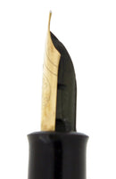 1950S PELIKAN 400NN FOUNTAIN PEN TORTOISE STRIATED CELLULOID OBLIQUE BROAD NIB RESTORED OFFERED BY ANTIQUE DIGGER