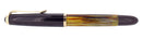 1950S PELIKAN 400NN FOUNTAIN PEN TORTOISE STRIATED CELLULOID OBLIQUE BROAD NIB RESTORED OFFERED BY ANTIQUE DIGGER