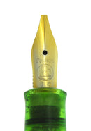 PRE 1990 PELIKAN M200 TRANSPARENT GREEN DEMONSTRATOR FOUNTAIN PEN XXF - BBB NIB RESTORED OFFERED BY ANTIQUE DIGGER