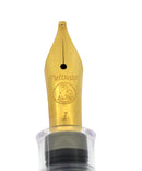 CIRCA 2012 PELIKAN M200 CLEAR DEMONSTRATOR GOLD TRIM FOUNTAIN PEN NEVER INKED OFFERED BY ANTIQUE DIGGER