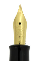 PELIKAN M200 BLACK FOUNTAIN PEN MED NIB NEW OLD STOCK STICKERED NEVER INKED OFFERED BY ANTIQUE DIGGER