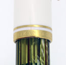 PELIKAN M400 SOUVERAN WHITE TORTOISE FOUNTAIN PEN MED NIB NEW IN BOX NEVER INKED OFFERED BY ANTIQUE DIGGER