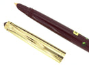 CIRCA 1958 PELIKAN P1 ROLLED GOLD CAP BURGUNDY BARREL FOUNTAIN PEN NOS STICKERED OFFERED BY ANTIQUE DIGGER