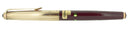 CIRCA 1958 PELIKAN P1 ROLLED GOLD CAP BURGUNDY BARREL FOUNTAIN PEN NOS STICKERED OFFERED BY ANTIQUE DIGGER