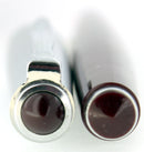 CIRCA 1958 PELIKAN P1 STAINLESS CAP BURGUNDY BARREL FOUNTAIN PEN NOS STICKERED OFFERED BY ANTIQUE DIGGER