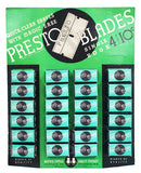 1930s PRESTO SINGLE EDGE RAZOR COUNTERTOP ADVERTISING STORE DISPLAY OFFERED BY ANTIQUE DIGGER