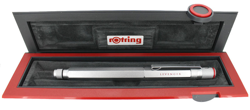 ROTRING 600 SILVER ROLLERBALL PEN NEW OLD STOCK MINT IN BOX OFFERED BY ANTIQUE DIGGER