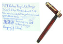 1937 PARKER ROYAL CHALLENGER BURGUNDY SWORD CLIP LARGE SIZE FOUNTAIN PEN RESTORED OFFERED BY ANTIQUE DIGGER