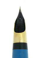 CIRCA 1953 SHEAFFER SENTINEL SNORKEL FOUNTAIN PEN PASTEL BLUE F5 NIB RESTORED