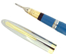 CIRCA 1953 SHEAFFER SENTINEL SNORKEL FOUNTAIN PEN PASTEL BLUE F5 NIB RESTORED