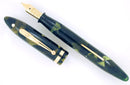 RESTORED CIRCA 1930 SHEAFFER MARINE GREEN OVERSIZE 5 5/8" BALANCE FOUNTAIN PEN OFFER BY ANTIQUE DIGGER