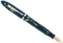 RESTORED CIRCA 1930 SHEAFFER MARINE GREEN OVERSIZE 5 5/8" BALANCE FOUNTAIN PEN OFFER BY ANTIQUE DIGGER