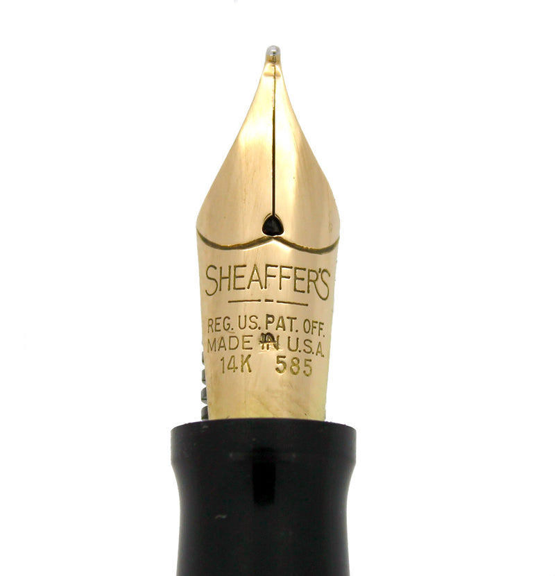 SHEAFFER NOSTALGIA STERLING SILVER FOUNTAIN PEN 14K SMOOTH NIB WITH BOX AND PAPERS OFFERED BY ANTIQUE DIGGER