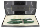 SHEAFFER GREEN PFM I FOUNTAIN PEN & PENCIL SET CHALK MARKED IN ORIGINAL BOX NEW OLD STOCK MINT OFFERED BY ANTIQUE DIGGER