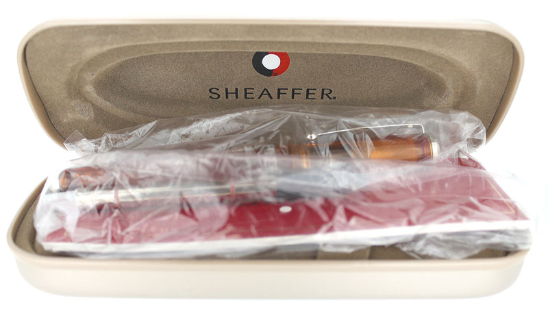 SHEAFFER CONNAISSEUR ORANGE TRANSLUCENT ROLLERBALL PEN NEW IN BOX NEVER INKED OFFERED BY ANTIQUE DIGGER