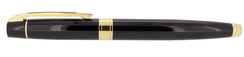 SHEAFFER 300 BLACK W/GOLD TRIM FINE NIB FOUNTAIN PEN MINT NEVER INKED IN BOX OFFERED BY ANTIQUE DIGGER