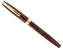 C1964 SHEAFFER 800 BURGUNDY FOUNTAIN PEN DOLPHIN NIB CHALKED MINT NEVER INKED OFFERED BY ANTIQUE DIGGER
