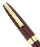 C1964 SHEAFFER 800 BURGUNDY FOUNTAIN PEN DOLPHIN NIB CHALKED MINT NEVER INKED OFFERED BY ANTIQUE DIGGER