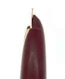 C1964 SHEAFFER 800 BURGUNDY FOUNTAIN PEN DOLPHIN NIB CHALKED MINT NEVER INKED OFFERED BY ANTIQUE DIGGER