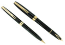 C1964 SHEAFFER 800 BLACK FOUNTAIN PEN & PENCIL SET CHALKED MINT NEVER INKED OFFERED BY ANTIQUE DIGGER