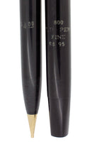 C1964 SHEAFFER 800 BLACK FOUNTAIN PEN & PENCIL SET CHALKED MINT NEVER INKED OFFERED BY ANTIQUE DIGGER