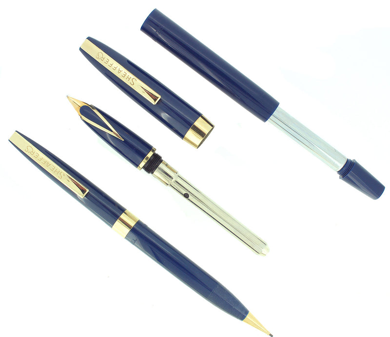 C1964 NEW OLD STOCK SHEAFFER 800 DOLPHIN NIB FOUNTAIN PEN AND PENCIL SET MINT OFFERED BY ANTIQUE DIGGER