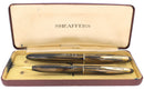 STICKERED CIRCA 1949 SHEAFFER ADMIRAL FOUNTAIN PEN & PENCIL SET MINT NOS OFFERED BY ANTIQUE DIGGER