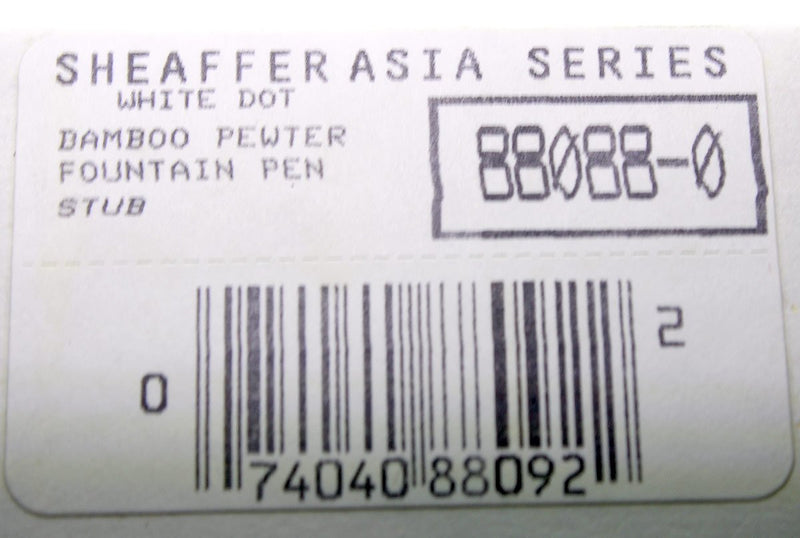 SHEAFFER BAMBOO ASIA SERIES FOUNTAIN PEN NEW IN BOX 18K STUB NIB MINT CONDITION OFFERED BY ANTIQUE DIGGER