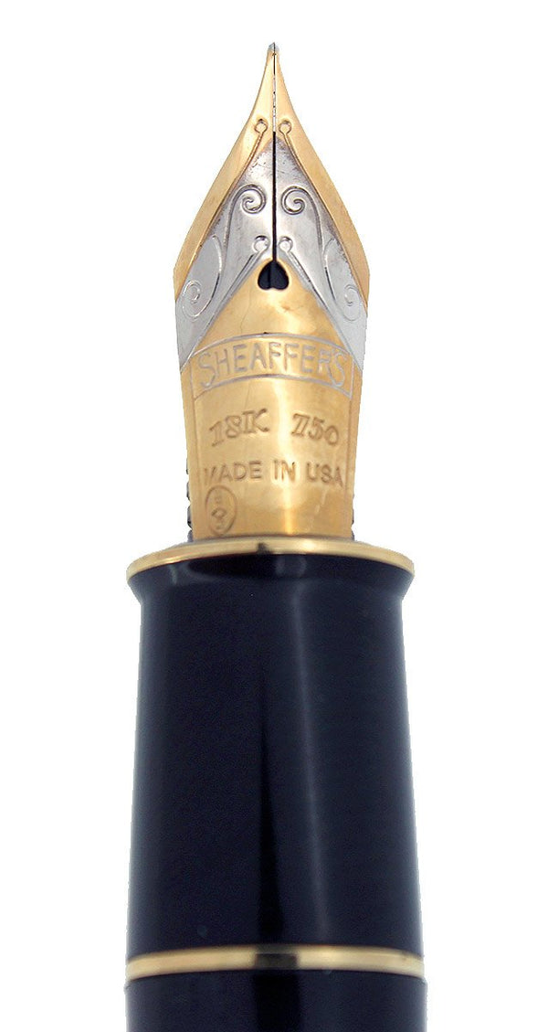 SHEAFFER ASIA SERIES BAMBOO 18K MEDIUM NIB FOUNTAIN PEN NEAR MINT COND