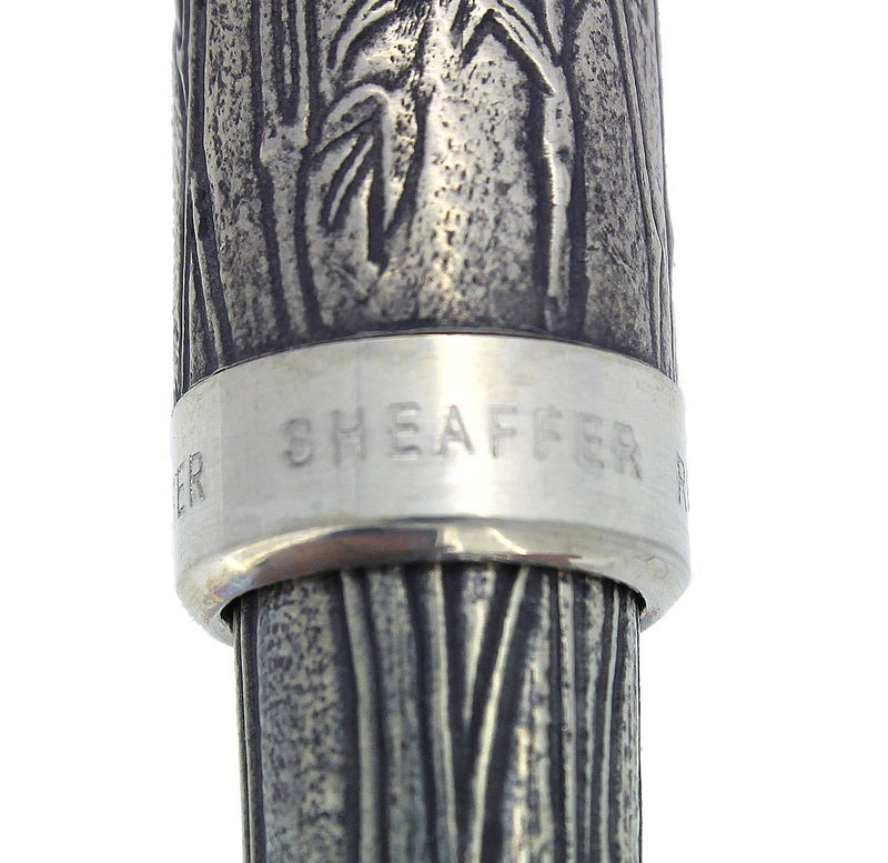 SHEAFFER ASIA SERIES BAMBOO 18K MED NIB FOUNTAIN PEN NEAR MINT CONDITION OFFERED BY ANTIQUE DIGGER
