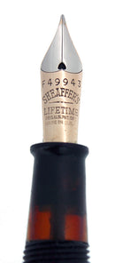 LATE 1930s SHEAFFER LONG SLENDER BALANCE CARMINE RED FOUNTAIN PEN RESTORED OFFERED BY ANTIQUE DIGGER